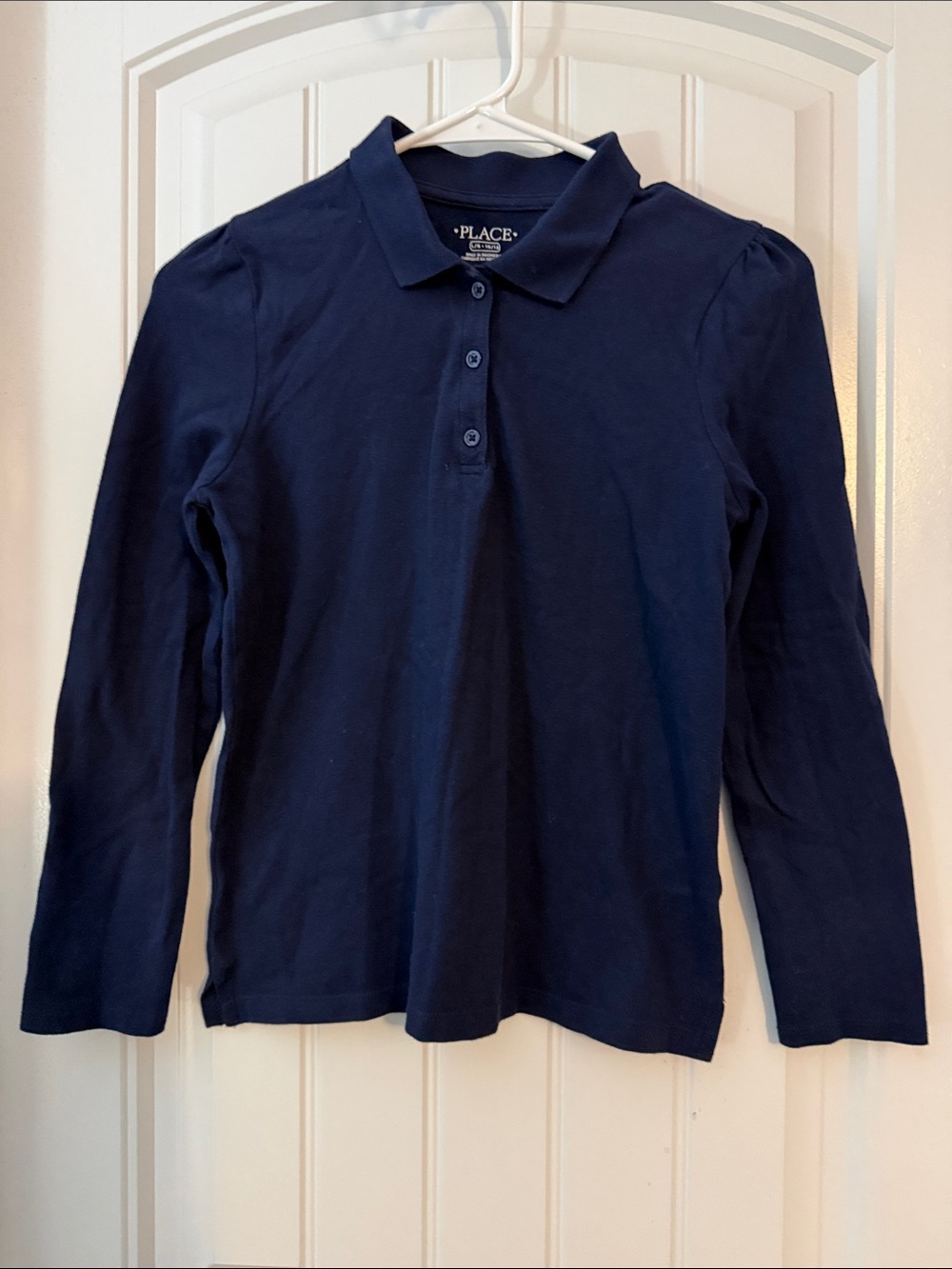 The Children's Place Navy Long Sleeve Polo Top